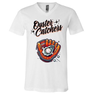 Chesapeake Oyster Catchers Tees Chesapeake Oyster Catchers Baseball V-Neck T-Shirt