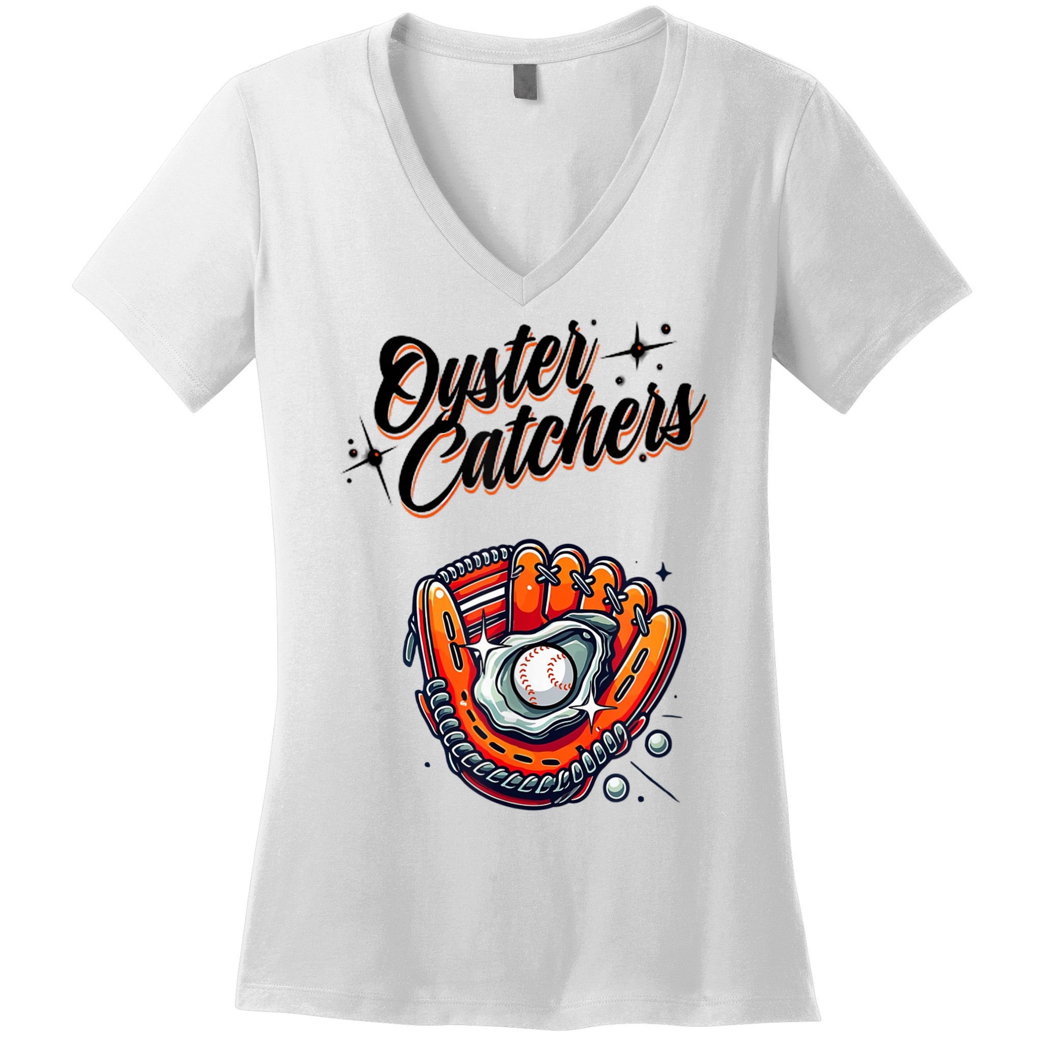 Chesapeake Oyster Catchers Tees Chesapeake Oyster Catchers Baseball Women's V-Neck T-Shirt