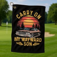 Carry On Classic Art My Wayward Funny Movie Graphic Son Golf Towel