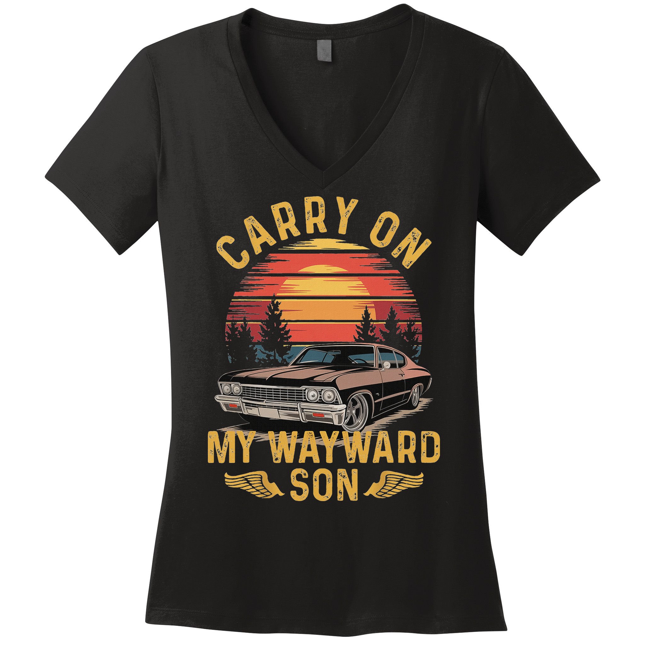 Carry On Classic Art My Wayward Funny Movie Graphic Son Women's V-Neck T-Shirt
