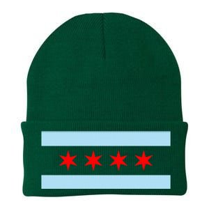 City Of Chicago Illinois Flag Knit Cap Winter Beanie