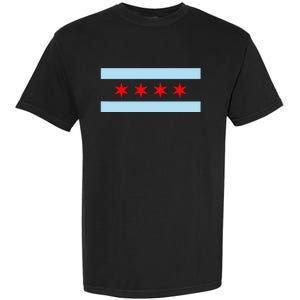 City Of Chicago Illinois Flag Garment-Dyed Heavyweight T-Shirt