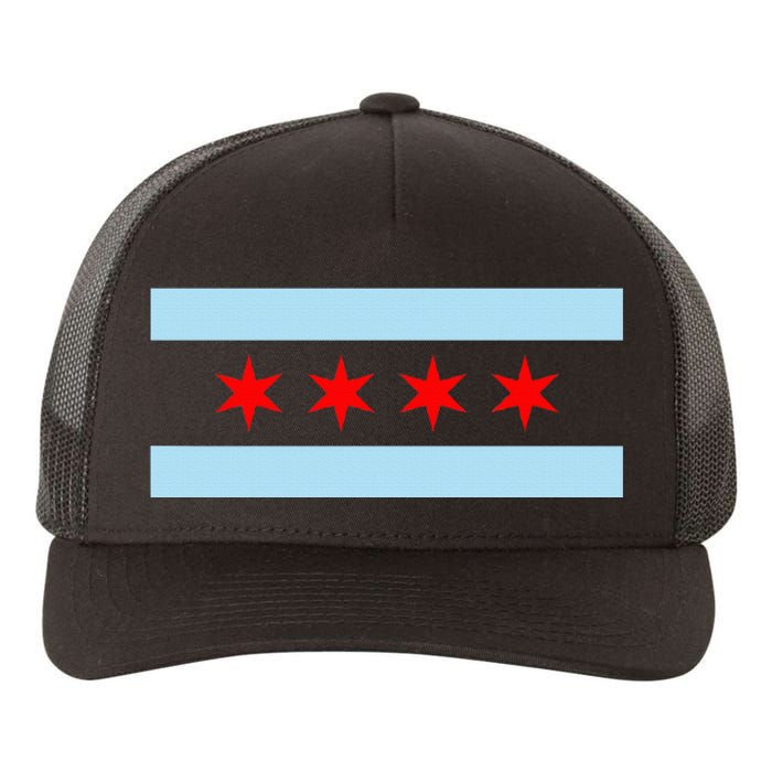 City Of Chicago Illinois Flag Yupoong Adult 5-Panel Trucker Hat