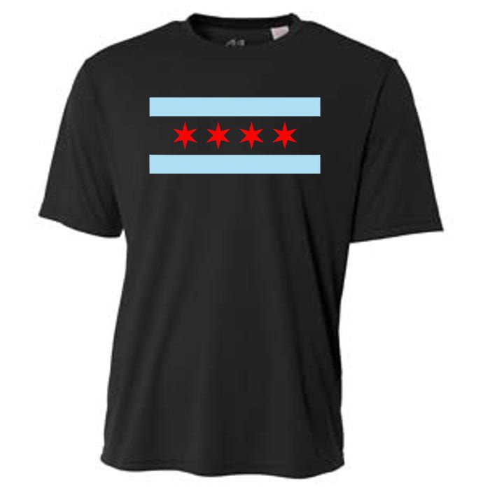 City Of Chicago Illinois Flag Cooling Performance Crew T-Shirt