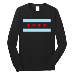 City Of Chicago Illinois Flag Long Sleeve Shirt