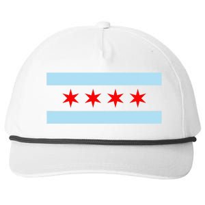 City Of Chicago Illinois Flag Snapback Five-Panel Rope Hat