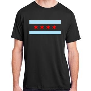 City Of Chicago Illinois Flag Adult ChromaSoft Performance T-Shirt