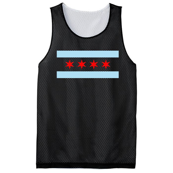 City Of Chicago Illinois Flag Mesh Reversible Basketball Jersey Tank