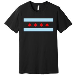 City Of Chicago Illinois Flag Premium T-Shirt