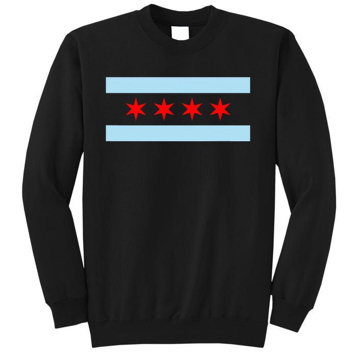 City Of Chicago Illinois Flag Tall Sweatshirt