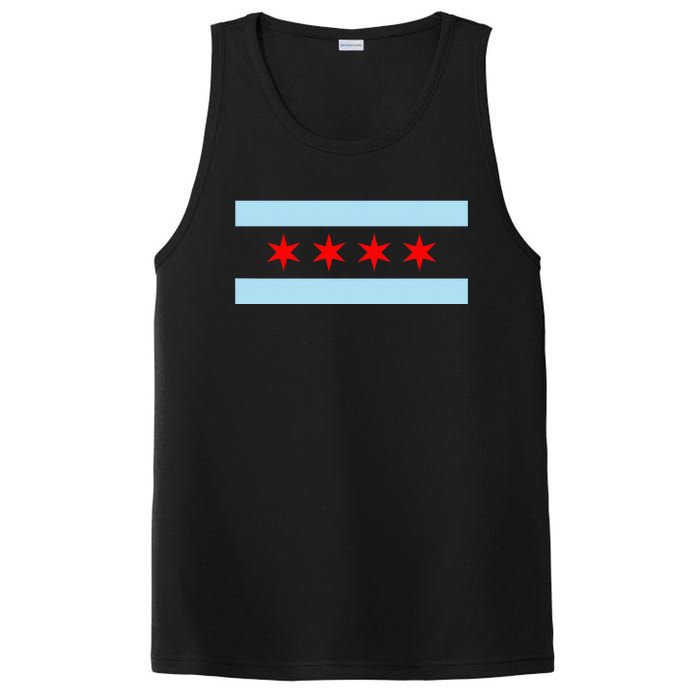 City Of Chicago Illinois Flag PosiCharge Competitor Tank