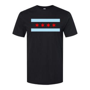 City Of Chicago Illinois Flag Softstyle CVC T-Shirt