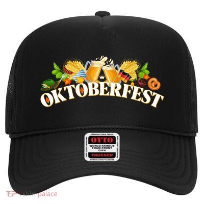 Celebrate Oktoberfest High Crown Mesh Back Trucker Hat