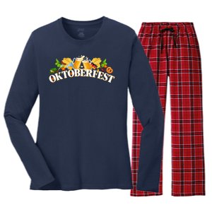 Celebrate Oktoberfest Women's Long Sleeve Flannel Pajama Set 