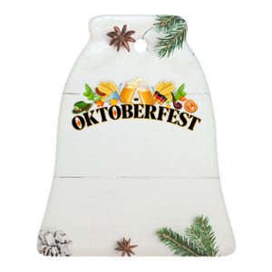 Celebrate Oktoberfest Ceramic Bell Ornament