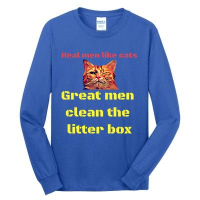 Catfather Or Cat Daddy Cool Gift Tall Long Sleeve T-Shirt