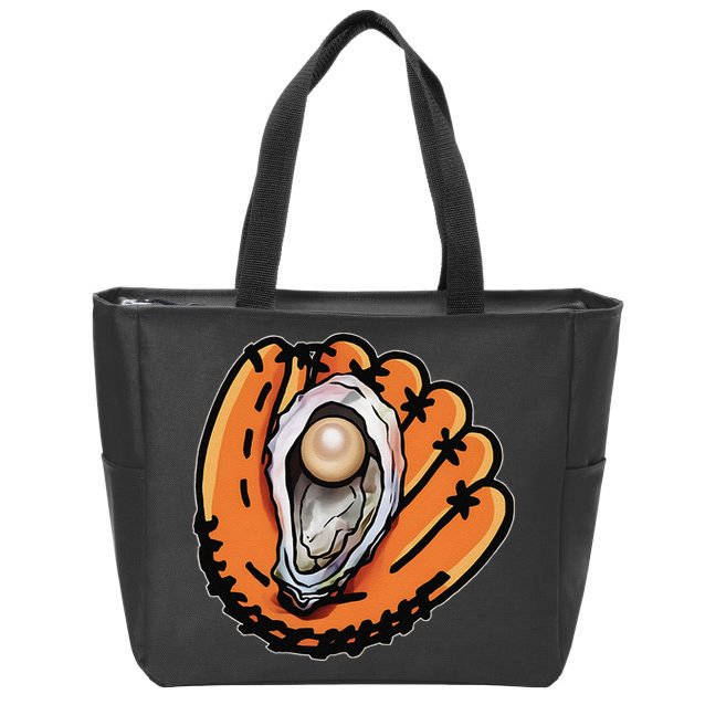 Chesapeake Oyster Catchers Baseball Funny Man Woman Zip Tote Bag
