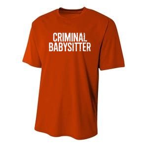 Correctional Officer Criminal Babysitter Corrections Youth Performance Sprint T-Shirt