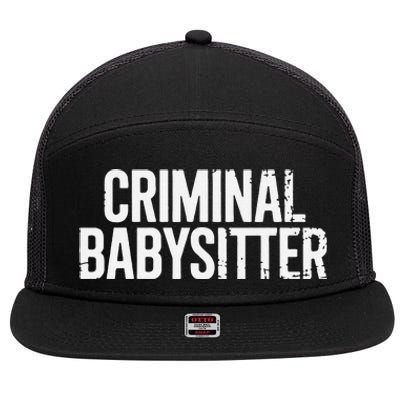 Correctional Officer Criminal Babysitter Corrections 7 Panel Mesh Trucker Snapback Hat