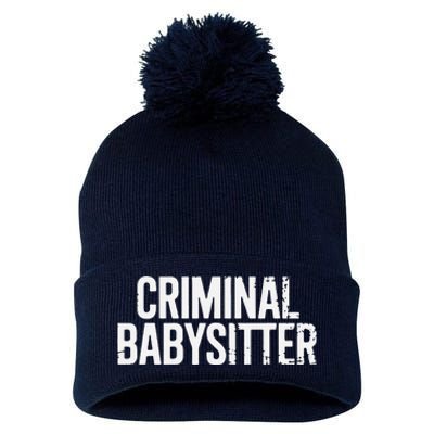 Correctional Officer Criminal Babysitter Corrections Pom Pom 12in Knit Beanie