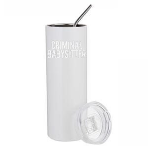 Correctional Officer Criminal Babysitter Corrections Stainless Steel Tumbler