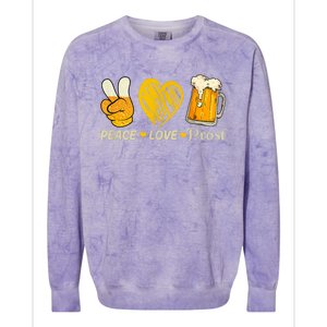 Cute Oktoberfest Costume Peace Love Prost Prost Oktoberfest Colorblast Crewneck Sweatshirt