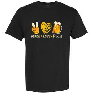 Cute Oktoberfest Costume Peace Love Prost Prost Oktoberfest Garment-Dyed Heavyweight T-Shirt