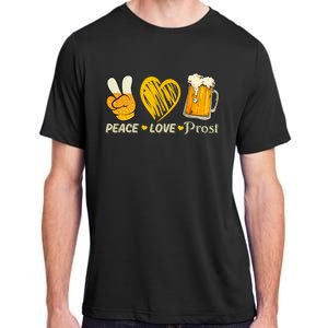 Cute Oktoberfest Costume Peace Love Prost Prost Oktoberfest Adult ChromaSoft Performance T-Shirt