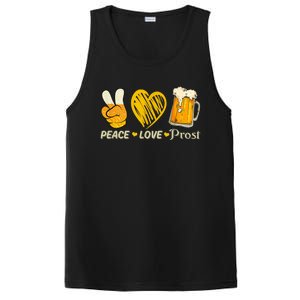 Cute Oktoberfest Costume Peace Love Prost Prost Oktoberfest PosiCharge Competitor Tank