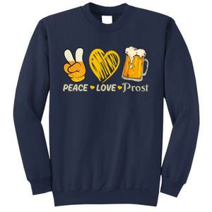 Cute Oktoberfest Costume Peace Love Prost Prost Oktoberfest Sweatshirt