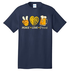 Cute Oktoberfest Costume Peace Love Prost Prost Oktoberfest Tall T-Shirt