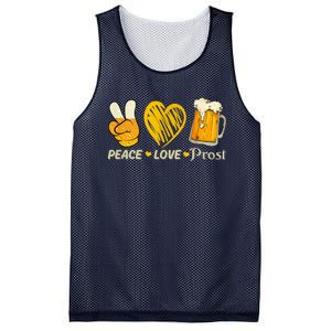 Cute Oktoberfest Costume Peace Love Prost Prost Oktoberfest Mesh Reversible Basketball Jersey Tank