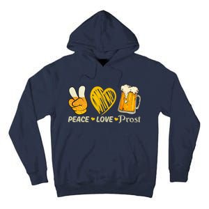 Cute Oktoberfest Costume Peace Love Prost Prost Oktoberfest Tall Hoodie