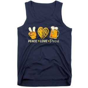 Cute Oktoberfest Costume Peace Love Prost Prost Oktoberfest Tank Top