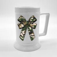 Camouflage Old Camo Bow Camo Coquette Bow Hunting Girl Women Beer Stein