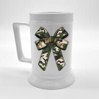 Camouflage Old Camo Bow Camo Coquette Bow Hunting Girl Women Beer Stein