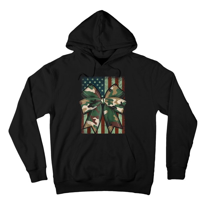 Camouflage Old Camo Bow Camo Coquette Bow Hunting Girl Women Hoodie