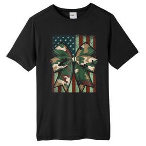 Camouflage Old Camo Bow Camo Coquette Bow Hunting Girl Women Tall Fusion ChromaSoft Performance T-Shirt