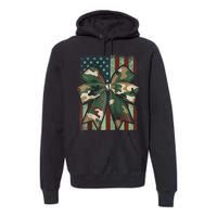 Camouflage Old Camo Bow Camo Coquette Bow Hunting Girl Women Premium Hoodie