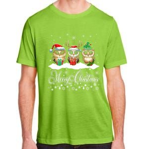 Cute Owl Christmas Gift Funny Owl Lovers Ugly Xmas Meaningful Gift Adult ChromaSoft Performance T-Shirt