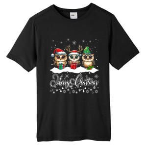 Cute Owl Christmas Gift Funny Owl Lovers Ugly Xmas Meaningful Gift Tall Fusion ChromaSoft Performance T-Shirt