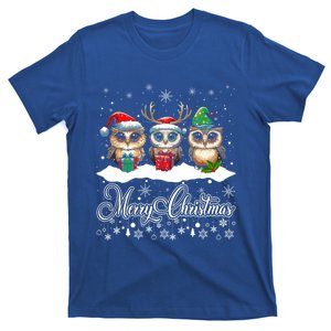 Cute Owl Christmas Gift Funny Owl Lovers Ugly Xmas Meaningful Gift T-Shirt