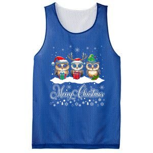 Cute Owl Christmas Gift Funny Owl Lovers Ugly Xmas Meaningful Gift Mesh Reversible Basketball Jersey Tank