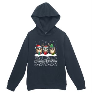 Cute Owl Christmas Gift Funny Owl Lovers Ugly Xmas Meaningful Gift Urban Pullover Hoodie