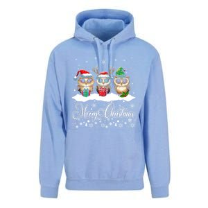 Cute Owl Christmas Gift Funny Owl Lovers Ugly Xmas Meaningful Gift Unisex Surf Hoodie