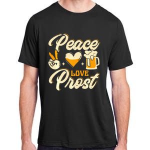 Cute Oktoberfest Costume Peace Love Prost Prost Humor Adult ChromaSoft Performance T-Shirt