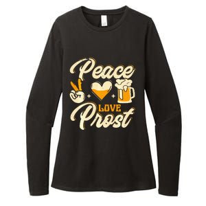 Cute Oktoberfest Costume Peace Love Prost Prost Humor Womens CVC Long Sleeve Shirt