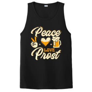 Cute Oktoberfest Costume Peace Love Prost Prost Humor PosiCharge Competitor Tank