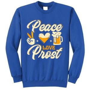 Cute Oktoberfest Costume Peace Love Prost Prost Humor Sweatshirt