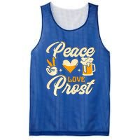 Cute Oktoberfest Costume Peace Love Prost Prost Humor Mesh Reversible Basketball Jersey Tank